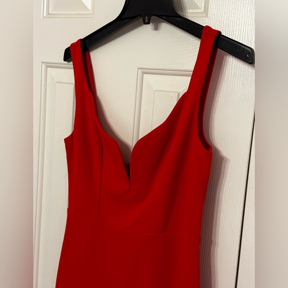 Express Scarlet RED dress. Size 6. - Picture 3 of 6